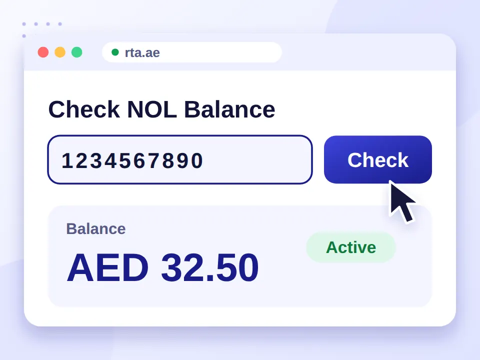 NOL Card Refund in Dubai: How to Get Your Balance Back 3 Checking a NOL card on the RTA website
